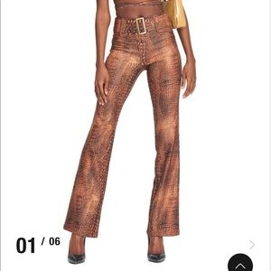 I am gia colton pant croc print straight leg